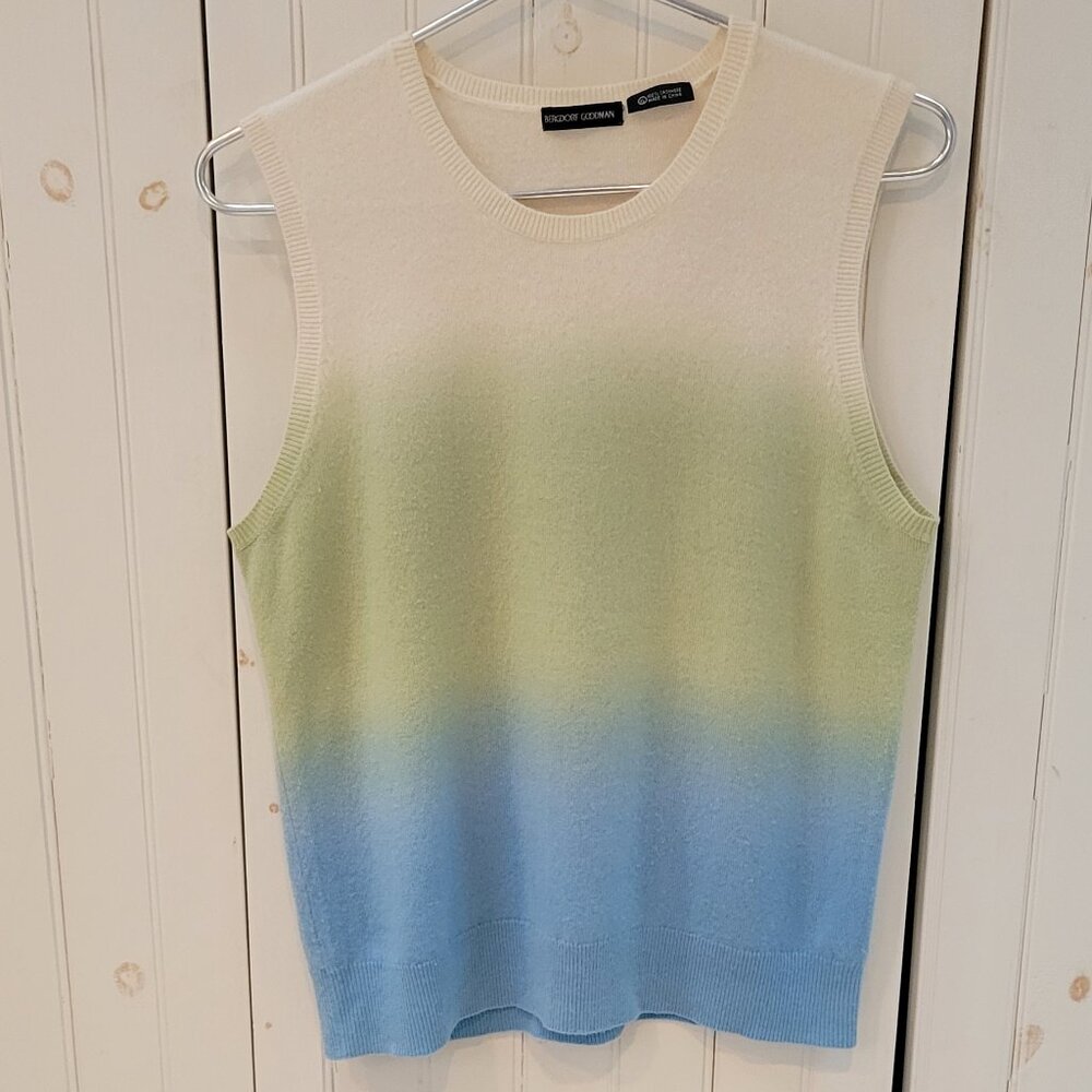 Bergdorf Goodman Gradient Cashmere Sweater Vest